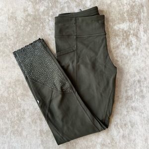 lululemon tight stuff high-rise tight 25", dark olive (like-new!)